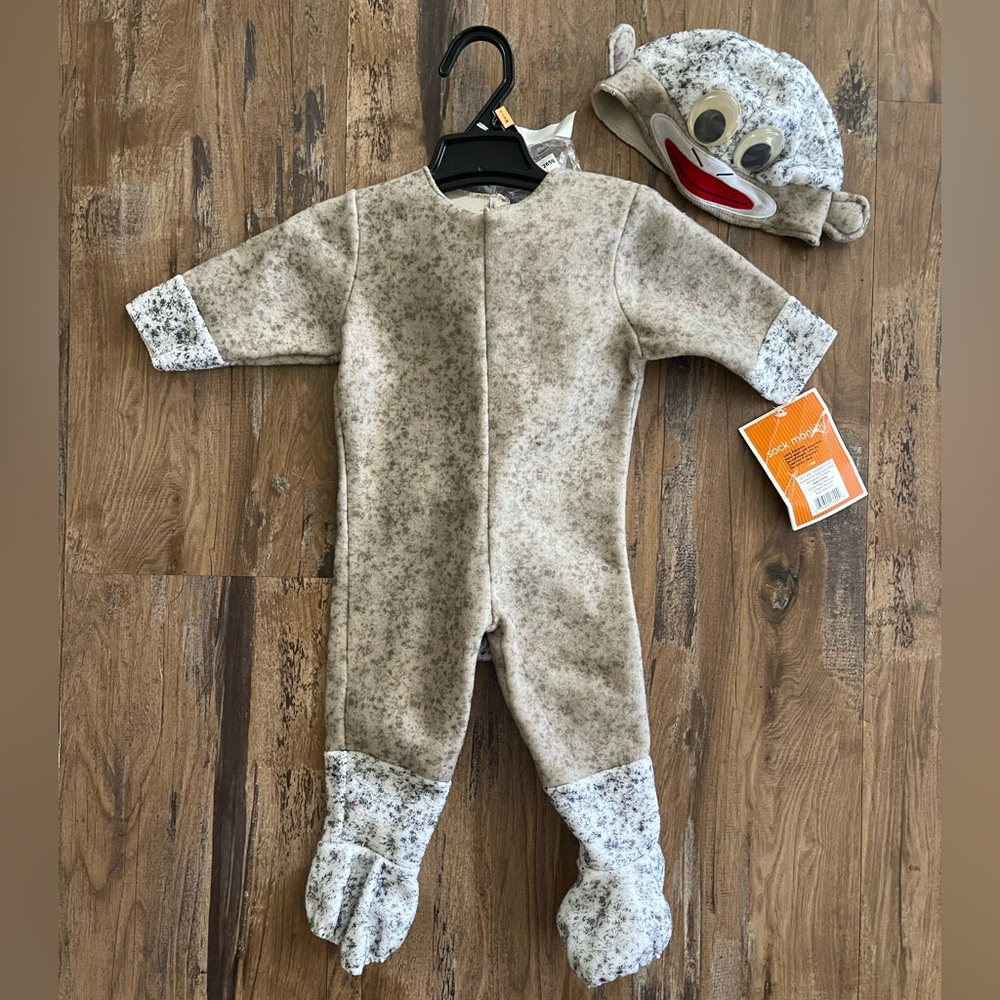 Baby 0-9 Months Sock Monkey Costume